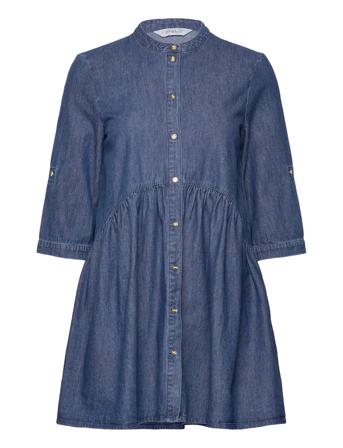 Onlchicago 3/4 Sl Dnm Dress Bjbox ONLY Blue