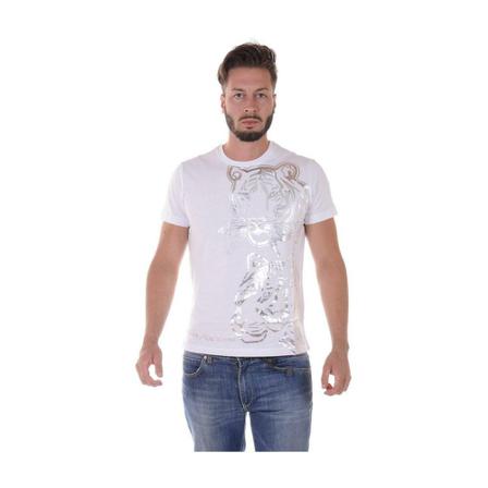 Versace Jeans Couture B3Gqa792 T-shirt Hvid, Herre, Størrelse: M