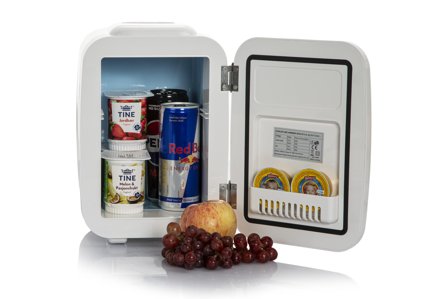 Ontario 4L retro minikjøleskap, hvitt