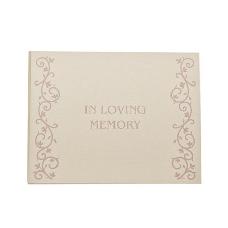 Juliana Kondoleansbok In Loving Memory, One Size, Cream