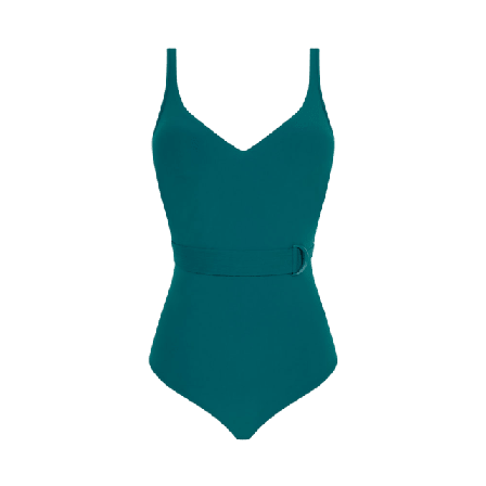 Chantelle Celestial Plunge Underwired Swimsuit Baddräkt Dam Blå D70