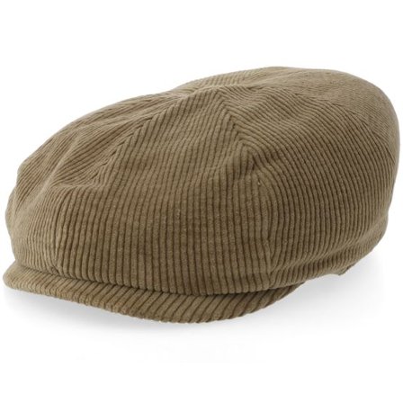 Stetson - Beige traditionalbeanie Keps - 8-panel Cap Corduroy Garage Theme Almond Flat Cap @ Hatstore