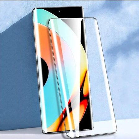 För Realme 10 Pro Plus 3D böjd härdat glas skärmskydd för Realme 10 Pro+ 10 ProPlus Full Cover skyddande frontfilm
