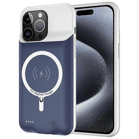 G98S Akkukotelo Yhteensopiva iPhone 15 Pro Maxille, 8500mAh Power Bank Kannettava Latauspuhelinkotelo Yhteensopiva Magsafen kanssa