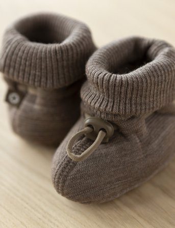 Smallstuff Booties - Beige - 80-86