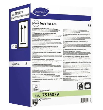 DIVERSEY Maskindisk Jade Pure-Eco L8/safepack 10L - Lyreco - Städ och hygien - Diskrengöring - Maskindiskmedel