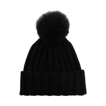 Woolrich, Zwart Beanies Zwart, Dames, Maat:M,wol
