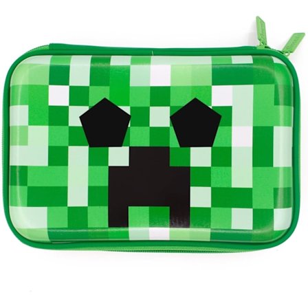 Grøn blyantsæske drenge sød skoleartikler arrangør cool pen box holder taske med lynlås til børn