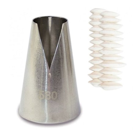 2 bakverksmunstycken i rostfritt stål - Saint Honoré