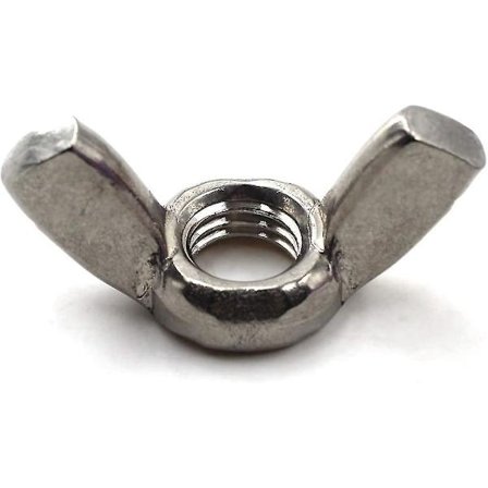 M10 Vingmutter 304 Rustfritt Stål Tråd Mutter Håndvri Mutter (pakke med 20)
