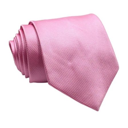 Ensfarget rosa slips for menn, smal business bryllupsslips