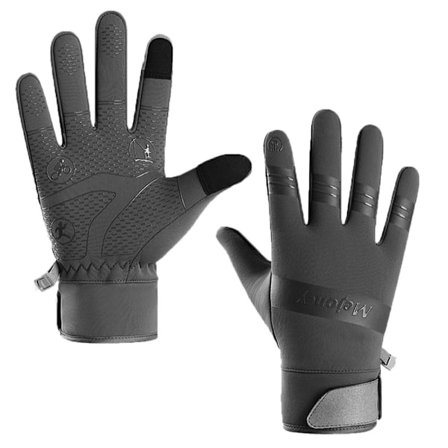 Varme termiske handsker Ridehandsker GRÅ L