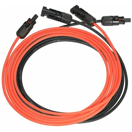 MC4-kontakt solcelleforlengelseskabel, kabel (14AWG rød + bl