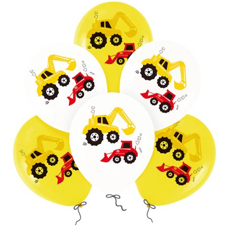 Kaivinkone ja Bulldozer -ilmapallot 6-pack