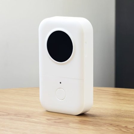 Etikettmaskin, Bluetooth termisk etikettmaskin, trådløs håndholdt etikettskriver med 1 rull etiketter, bærbar mini-etikettmaskin for hjem, kontor, 