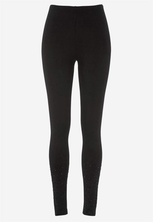 Cellbes of Sweden - Leggings med skinnende detaljer i sort til damer i størrelse 34/36