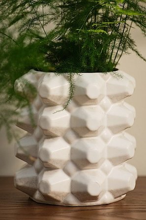 Jotex - Blumentopf weiß - MATHILDE - Kaufe Vasen bei Jotex