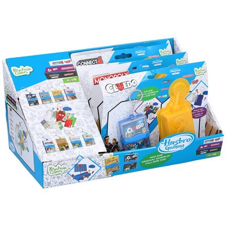 Hasbro Mini Game nyckelring – samlarset med 4 spel