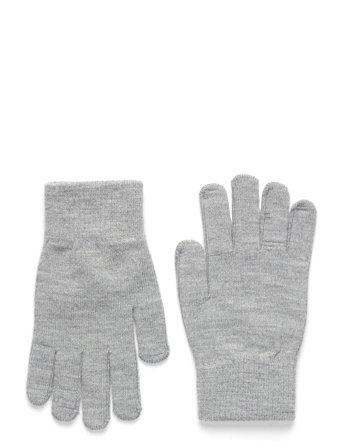 Lindex Gloves Magic Fix Wool - Grey - 11/13