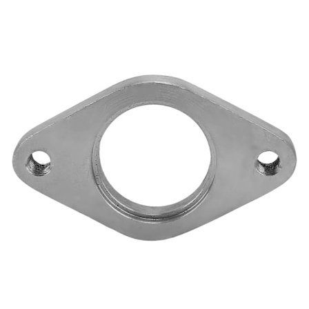 Udstødningsflange 38mm Rustfrit Stål 2 Bolt Ekstern Wastegate Flange Universal Pasform til Biler