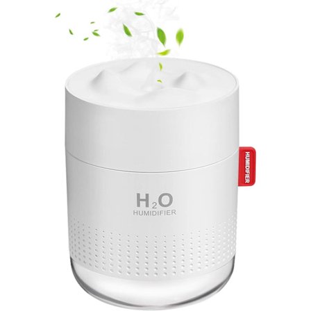 Bärbar Mini Luftfuktare, 500ml Liten Kyl Mist Luftfuktare, USB Personlig Skrivbords Luftfuktare