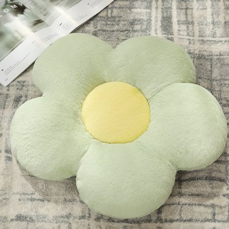 Sød Blomsterpude Gulvpude Plys Fritid Komfortpude Off