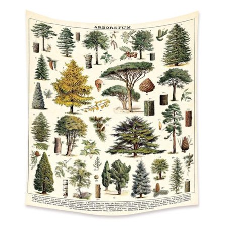 1PC Väggbonad, Växtträd Mönster, Vardagsrum Sovrum, Kontor