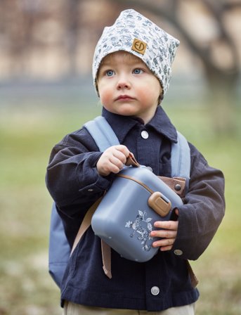 Elodie Details Light Beanie - Garden Leo Toile - Blue - 0-6M