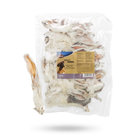 Trixie - Trixie Kaninöron med päls 500g - Matskål, hundgodis & tuggisar