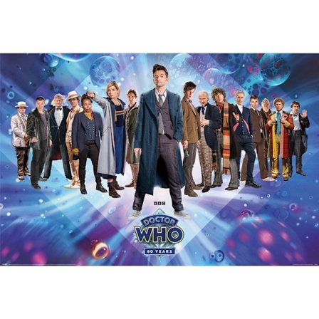 Doctor Who 60-årsjubileumsposter 61cm x 91.5cm Flerfärgad