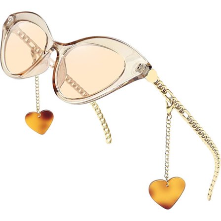 Vintage Retro Cat Eye Solbriller til Kvinder Trend Clout Goggles Solbriller Metalramme