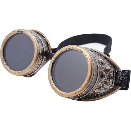 Diamantlins Vintage Steampunk Skygglas Svetsning Gotisk-Koppar