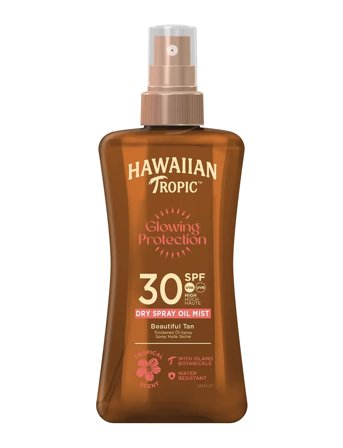 Hawaiian Tropic Glowing Protection Dry Oil Spray Spf30 200 Ml - Nude - 200 ml