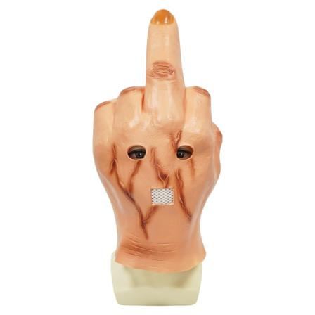 One Finger Salute Mask Party Huvudbonader Cosplay Rekvisita Halloween