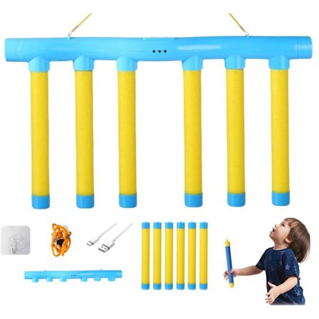 Catch Stick-spill, reaksjonstrening med Catch Sticks, hånd-øye-koordinasjon og smidighetsspill, 3 justerbare, for voksne og barn blå