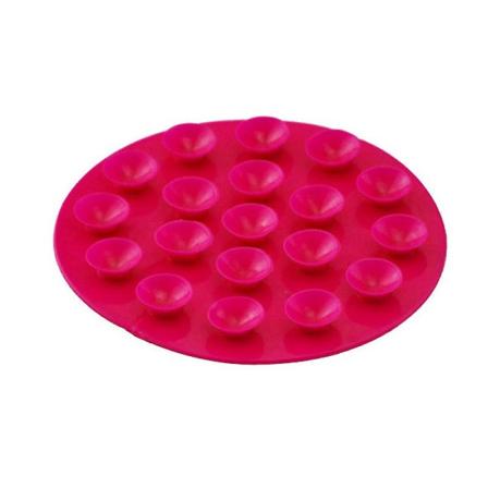 Galaxy 10 ST Baby Dobbeltsidig TPR Antislipp Matte med Sterk Sug, Rose Rose Red