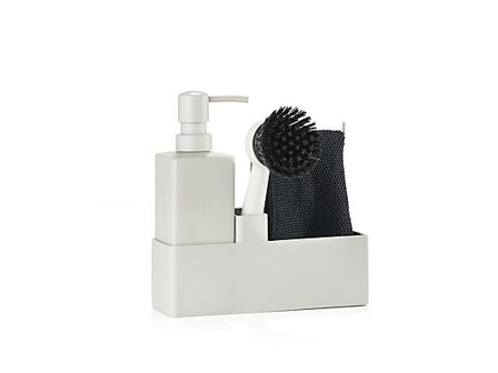 ZONE DENMARK Oppvasksett med kjøkkenklut Warm Grey