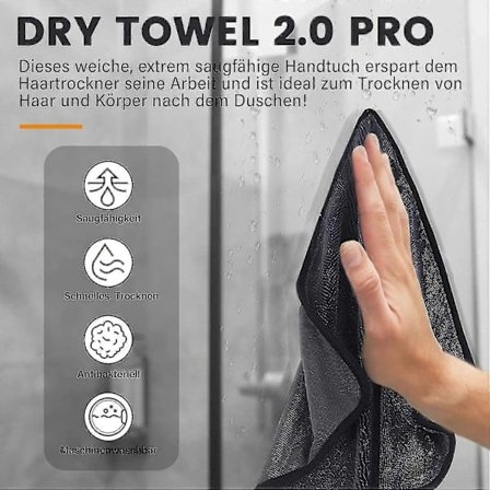 Brusekabinehåndklæde til vandfjernelse i brusebad og bad, skinnende bad Xxl tørrehåndklæde, hurtigtørrende tørrehåndklæde -Sy 2 stk. 40 x 60 cm