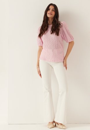 VILA-Vifall O-neck 2/4 TOP-S