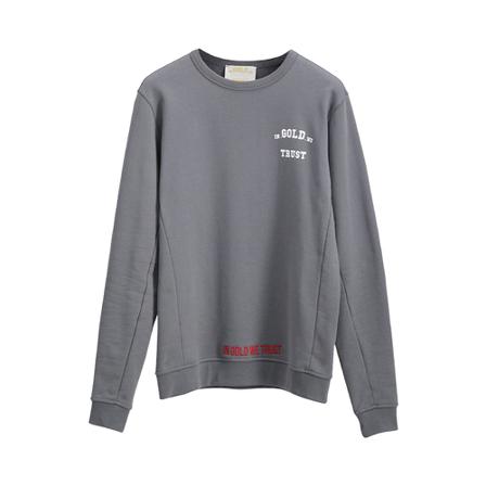 In Gold We Trust Sweatshirt , Grijs , Heren , Maat: S