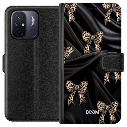 Plånboksfodral till Xiaomi Redmi 12C med Leopard Bow