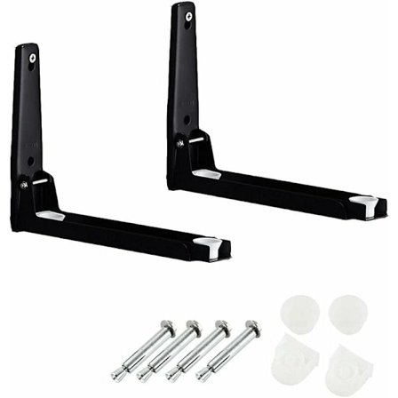 Vægbeslag til mikroovn, sort mikroovnsstativ, rustfrit stål