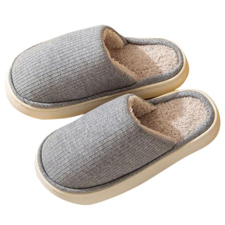 Unisex Slip On Fuzzy Tofflor Closed Toe House Skor