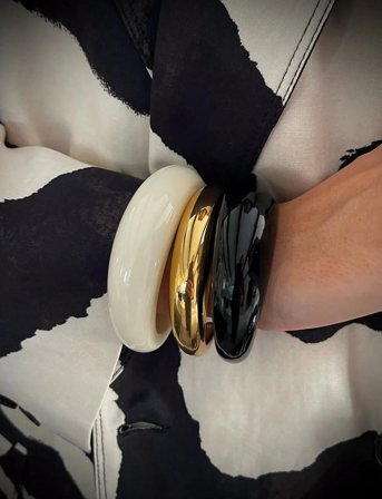 Bud to rose Bond Bangle Gold - Gold - ONE SIZE