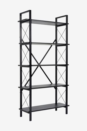 Hanah Home - Kirjahylly Elysian - Musta - Kirjahyllyt - - Homeroom