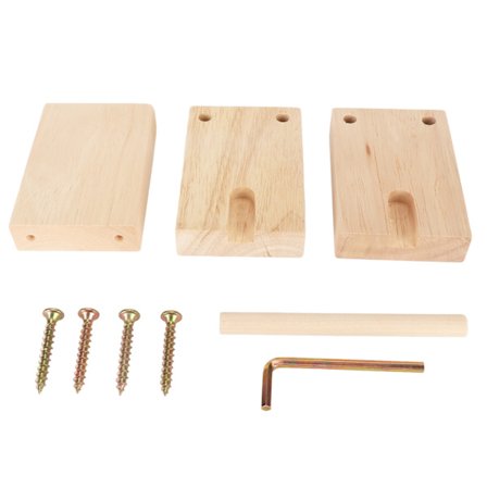 Garnhållare i trä 13 cm Lång Robust Smidig Roterbar Enkel Montering Garnhållare för Virkning Stickning Sömnad