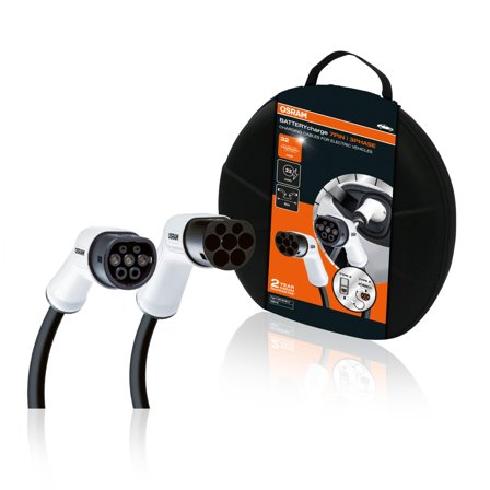 OSRAM EV-Charge cable 5m, Type 2 to Type 2, 1 Phase 32A