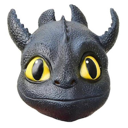 Mordely Propulseur De Masque Dent Dragon Training Latex Halloween Animal Mask Party Cosplay Props
