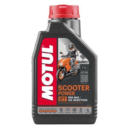 Olja Helsyntetisk 2T Motul Scooter Power 1L