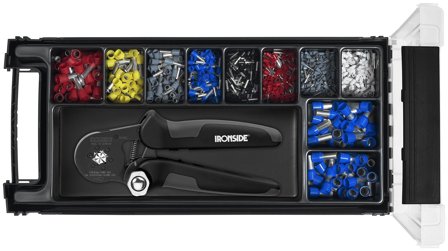 Ironside 103066 Ändhylstångssats tång och 850 stycken hylsor, Handverktyg